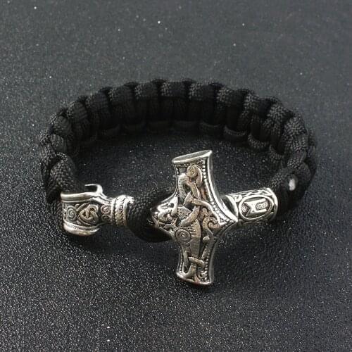 Fashion jewelry Viking Ax Wrap Thor Bangles Bracelets amulet methods of use Cosplay Jewelry Men Women