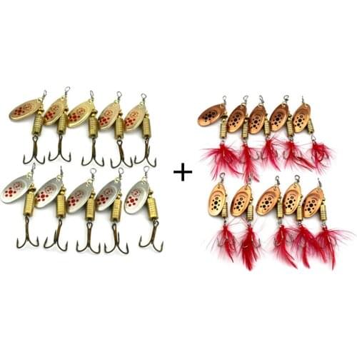 New Arrival 20pcs Set Spoon Fishing Lure Isca Artificial Spinnerbait Sequin Noise Fishing Wobblers Spoon Hooks Hard Metal Lures