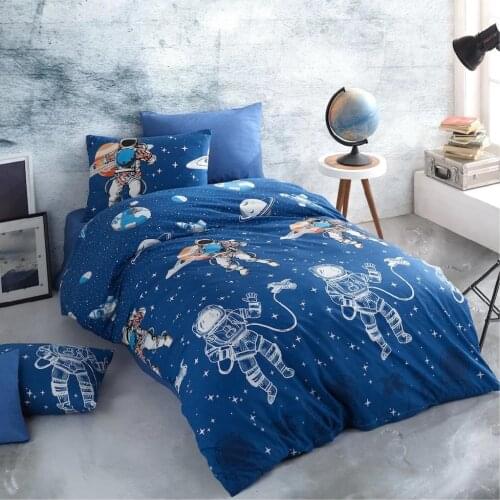 Single Ranforce Duvet Cover Set 160X220 Size 3 Piece Made in Turkey 100% Cotton Easy to Iron Stylish Design