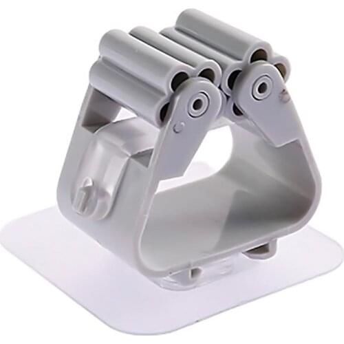 Mop Rack Punch Free Traceless Mop Rack Hook Clamp No Damage To The Wall For Kitchen Toilet Bathroom Living room