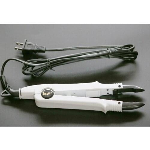 Super quality wholesale price White color FLAT PLATE Fusion Hair Extension Keratin Bonding Tool Heat Iron