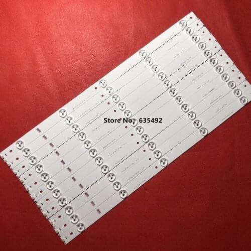 11 PCS 493mm LED strip 5leds For Hi sense 50'' TV E257384 SVH500A24 5LED Rev06 140303 T500HVN07.1 HD500DF-B54 LTDN50K220WSD