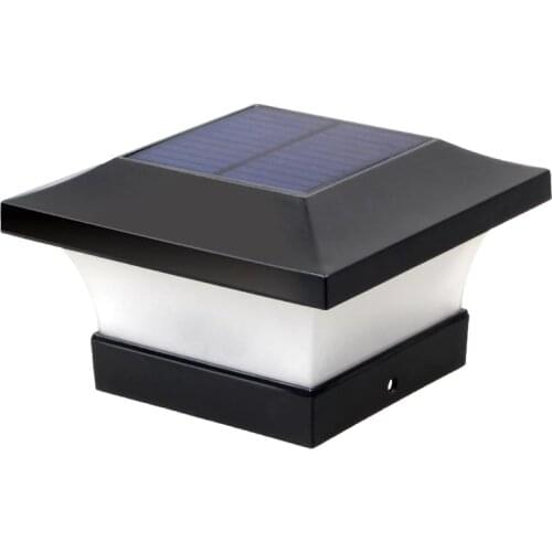 LED Solar Power Square Post Lights Waterproof Column Light for Outdoor Garden Garden Wall Lamp