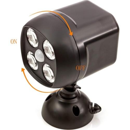 600-Lumen LED Security Light Waterproof Wireless PIR Motion Sensor Street Light for Garden Decoration Battery Power Outdoor