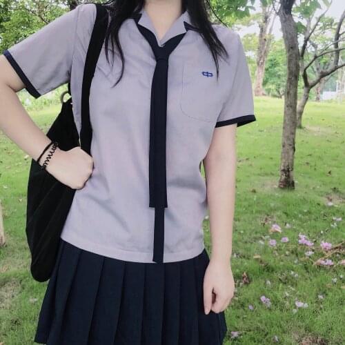 Tamkang Middle School Shirt Anime Top JK Embroidery School Uniform Women JK Blouse Set Movie Secret Sailor Suit Pleated Skirt
