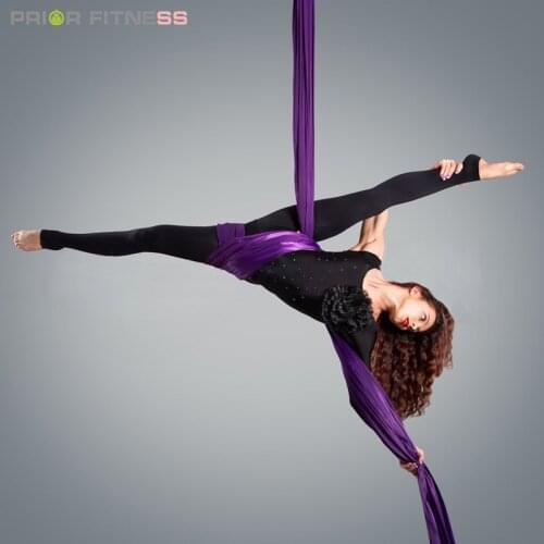 Prior Fitness 15Yards 13.7m Yoga Aerial Silks Fabric for Acrobatic Flying Dance hammock swings trapeze inversion fly therapy