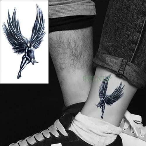 Waterproof Temporary Tattoo Stickers Angel Wing fake Tatto Flash Tatoo Tatouage Body Art Hand Back Foot for Girl Women Men lady