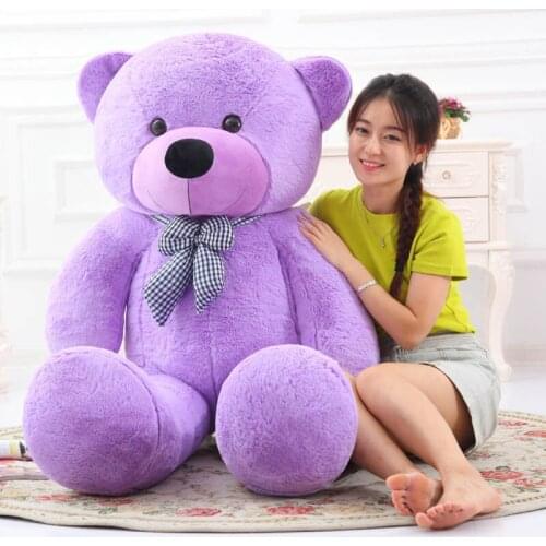 [Funny]Large size 160/180/200cm 5 colors Full filled Giant America bear doll toy animal teddy bear stuffed plush toy child gift