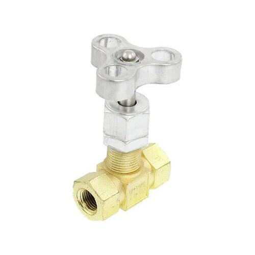 1/4 PT 180 Degree Pneumatic Control Pressure Gauge Stop Valve ZMM