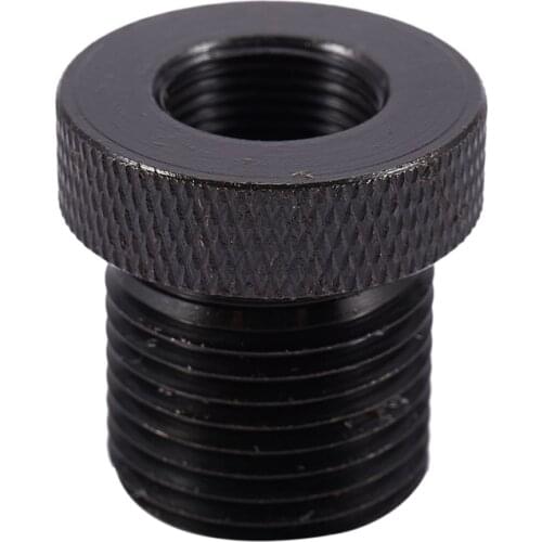 1Pcs Automotive Car Oil Filter Threaded Adapter 1/2-28 To 3/4-16 Black