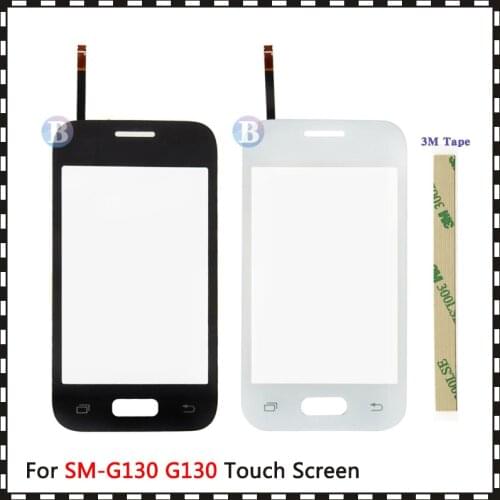 3.5" For Samsung Galaxy DUOS Young 2 Duos G130H SM-G130 G130 Touch Screen Digitizer Sensor Outer Glass Lens Panel Black White