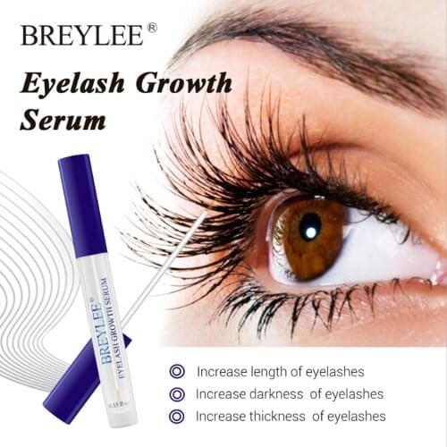 4.5ml BREYLEE Eyelash Growth Serum Eyelash Enhancer Longer Fuller Thicker Lashes Eyebrows and Eyelashes Enhancer Makeup Eye Care
