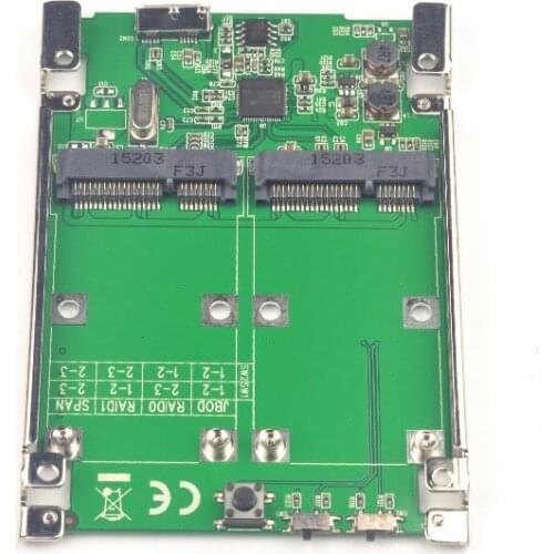 USB3.1 TYPE-A to DUAL mSATA RAID Adapter 2 MSATA Converter RAID0 RAID1 JBOD SPAN ASMEDIA ASM1352R CHIPSET 10Gbps win10 sata3.0