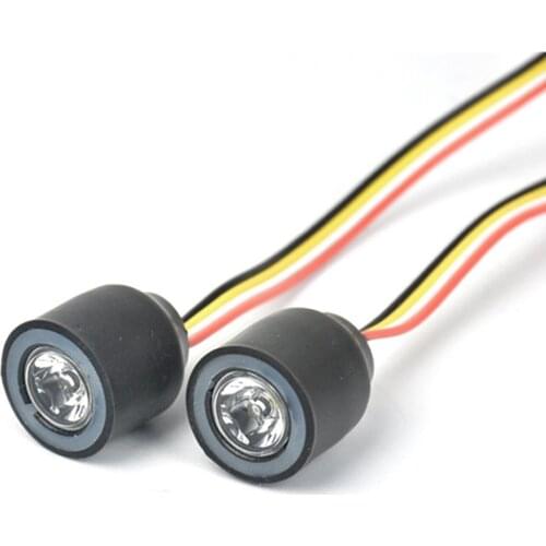 Angel Eyes LED Lamp Headlights for 1:10 RC Crawler Truck Upgrade Accessories