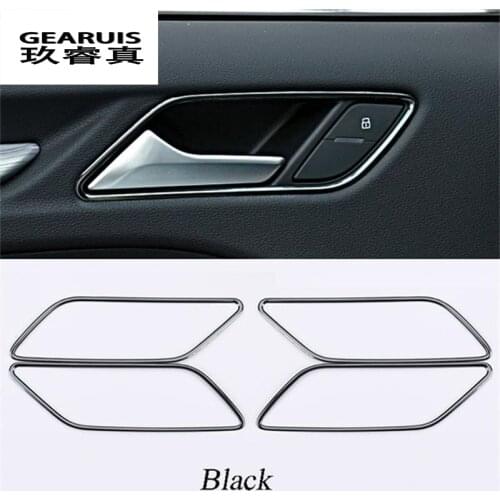 Car Chrome Stainless Styling Interior Inner Side Door Handle Bowl Trim For Audi A3 8V Sedan Hatchback Sportback 2013 - 2017 Year