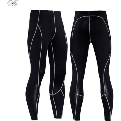 Elastic Compression Base Layer Mens Running Tights Fitness Sports Leggings Quick Dry Ankle Length Gym Pants Sportswear Clothing