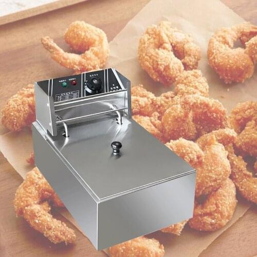 Single cylinder electric fryer, commercial fryers, donut machine, french fries machine, fried chicken fryer fries machine