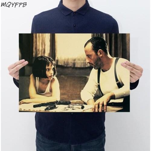Movies The Professional Retro Kraft Paper Poster Wall Sticker Home Decoration Painting