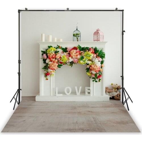 HUAYI Photography Backdrop Flowers Interiors Newborns Child Photo Background Studio Customize Photobooth Backdrops XT-7284