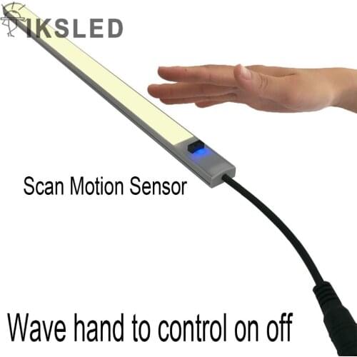 IR sensor 8520 hard strip Super Bright Hard Rigid Bar light DC12V wave hand to control on and off,don't need touch the light