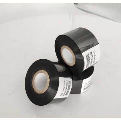 35x122m batch coder machine Black color hot coding ribbon