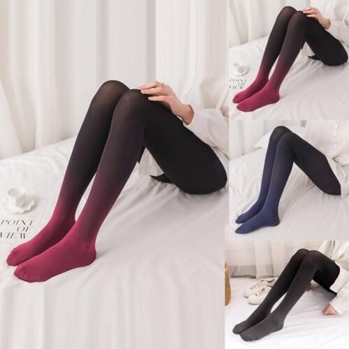 Vintage Gradual Tights Tie-dye Change Tights Women Girls Pantyhose Fashion Cotton Blend Tights Calcetines Mujer Divertido