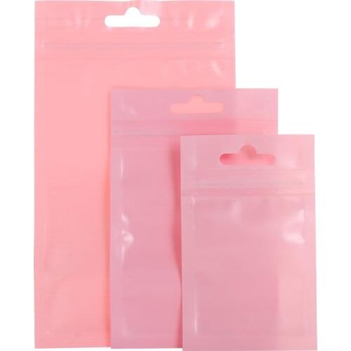 20Pcs/Pack 3 Size Matte Zip lock Plastic Bag Aluminum Foil Hologram Food Pouch WaterProof Zipper Reclosable Colorful Pouches