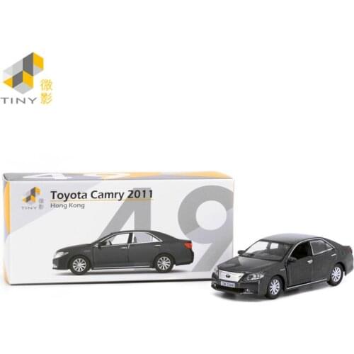 Tiny 1:64 Toyota Camry 2011 Metallic Grey Diecast Model Car