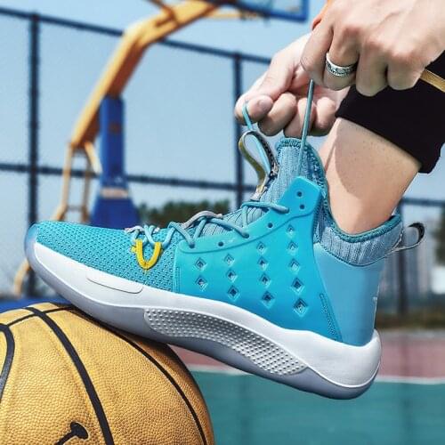 High Quality Men Streetball Master Basketball Shoes Rebound Gym Outdoor Sports Shoes Anti-slip Breathable Basketball Sneakers