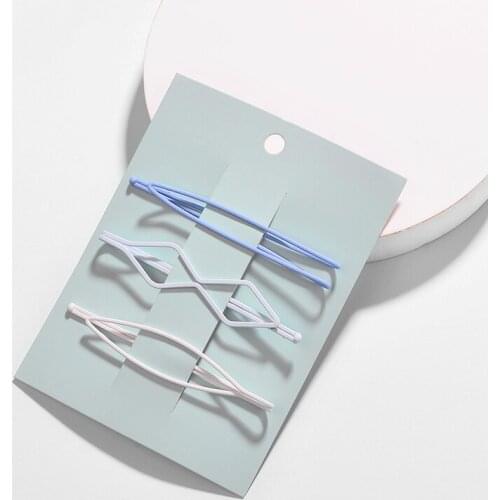 LUNA CHIAO Fashion Hair Accessories Colored Metal Hair Pin Set INS popular hair clip Barrettes for Women