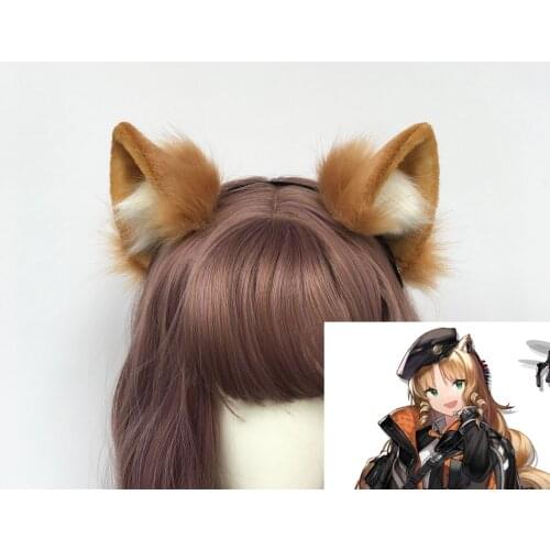New Anime Arknights Swire cosplay Cat Fox Ears Hair Hoop Tail Set Hand Made Work Costume Accessories Custom Made