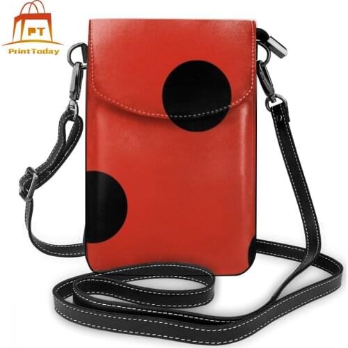 Lady Bug Shoulder Bag Lady Bug Leather Bag Trendy Print Women Bags Slim Multi Purpose High quality Purse