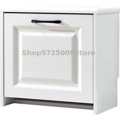 Nordic Ultra Thin White Bucket Stool For Shoes Light Luxury At The Door Of The Household Can Sit On A Small Stool Narrow Door St