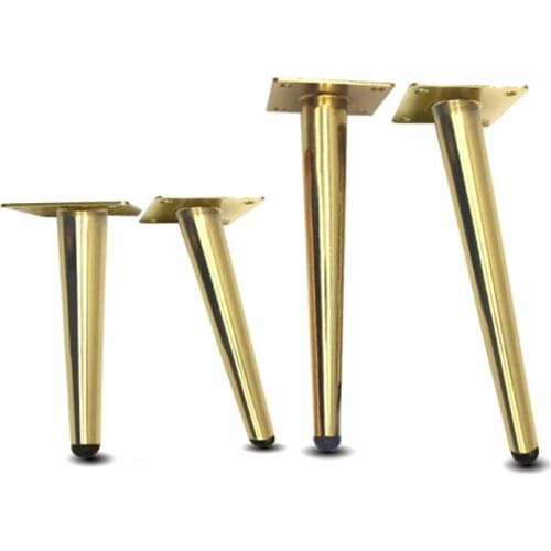 Furniture Leg stainless steel gold brushed feet vertical lean cabinet foot pad for sofa Wardrobe table chair10/12/15/20/25/30/50