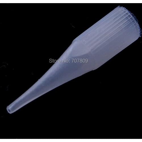 100pcs/pack 3RL Pre-sterilized Disposable Permanent Makeup Plastic Tattoo Tips Makeup Machine Kits Supply Free Shipping