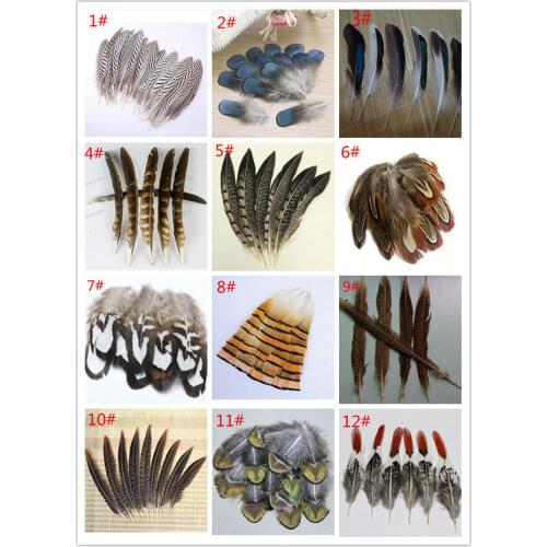 Wholesale!100PCS variety of different styles & peacock feathers of natural pheasant feather