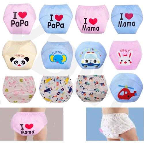Multiple styles 1 Pcs Baby Boys Girls Washable Diapers Cute Cloth new Reusable Diapers Nappies Cotton Training Panties Diapers
