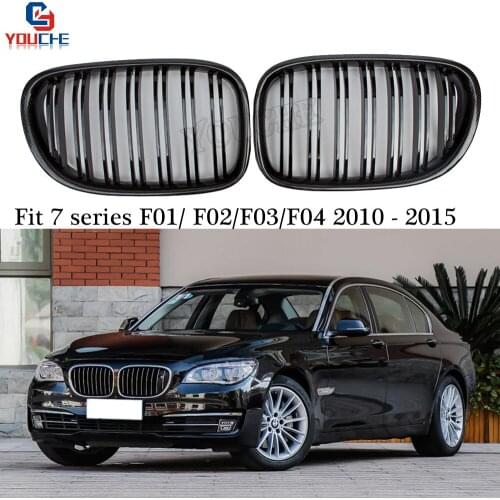 F01 Carbon Fiber Kidney Grills Front Bumper Grille for BMW F01 F02 F03 F04 7 Series Saloon 2010 - 2015 740i 740Li 750i 750Li