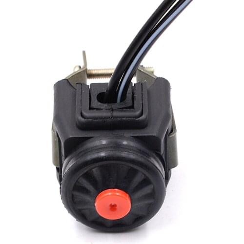 Motorcycle Handlebar 7/8'' ATV Horn Starter Kill Switch On Off Button Red