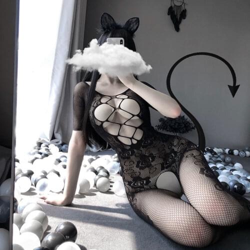 Sexy Erotic Kawaii Babydoll Lingerie Bodysuit Women Underwear Latex Catsuit Costumes Sexy Lingerie Erotic Outfit Exotic Costumes