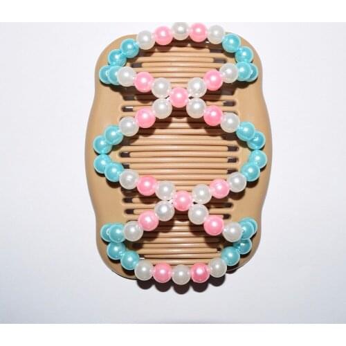 Standard comb blue white pink beads 20pcs/lot magic comb