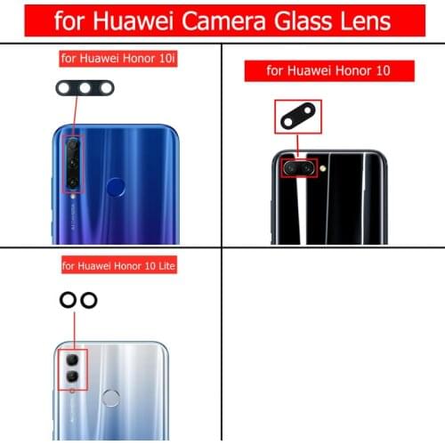 2pcs for Huawei Honor 10i Back Camera Glass Lens Rear Camera Glass with 3M Glue for Honor 10i Replacement Repair Spare Part