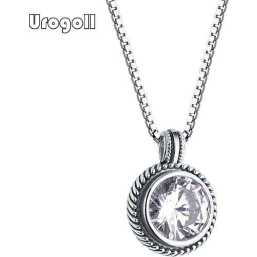 Pure 925 Sterling Silver Fashion Necklaces For Women Luxury Wedding Engagement Anniversary Party Silver 925 Jewelry Gifts
