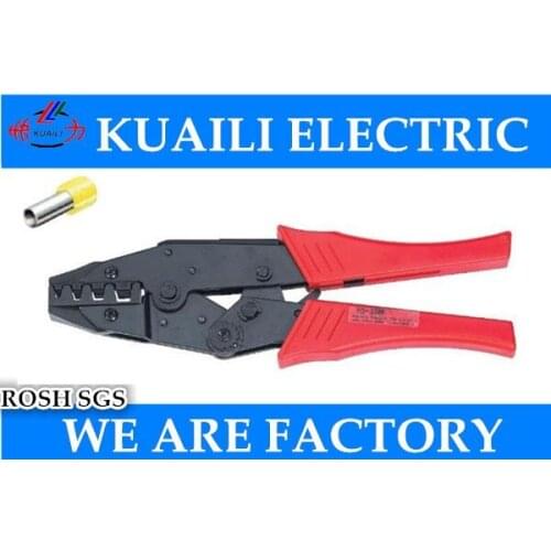 1PCS HS-35WF 9'' Ratchet Crimping Plier European Style Capacity 10/15/25/35mm2 For Ferrules Terminals