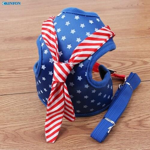 100Pcs/Lot Pentagram Air Force Clothing Style Harness Traction Rope Pet Dog Chain Belt