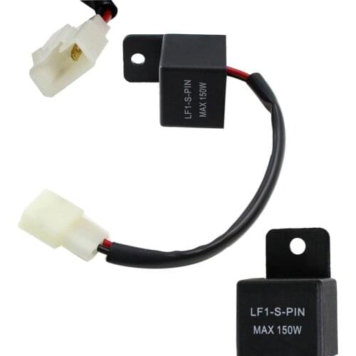 12V 2Pin 150W Electronic LED Flasher Relay for for Suzuki for Motorcycle Motorbike Turn Signal Bulb Hyper Flash