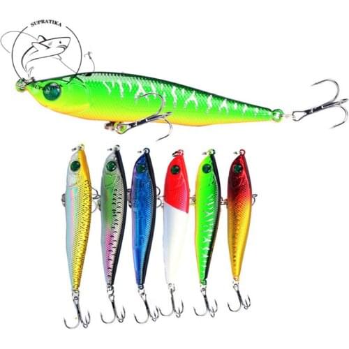 3D Eyes Freshwater Plastic High Quality Fishing Bait 8cm/15g Artificial Sinking Pencil Anti-Corrosion Fishing Lure Hard Bait