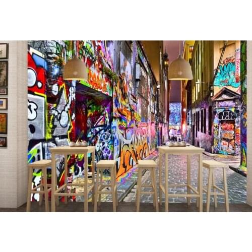 Customize 3D wallpapers Street painting wallpaper murals Background wall home decor wallpaper Extended space background wall