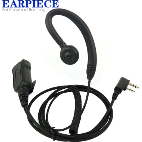 Big PTT Knob Earplugs Earpiece Headset Mic For Kenwood Wouxun Baofeng UV-5R BF-888S HYT TG-UV2 Two Way Radio Walkie Talkie