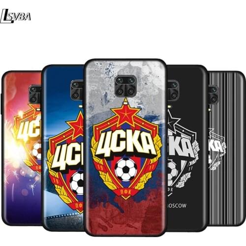 Silicone Cover HOT Russia PFC CSKA For Xiaomi Redmi Note 9 9S Max 8T 8 7 6 5 Pro 5A 4X 4 Bright Black Phone Case